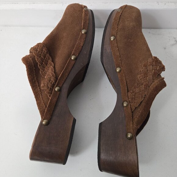 Sundance Brown Suede Mules, size 9 - Picture 7 of 11